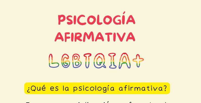 Psicología afirmativa LGTBIQ+
